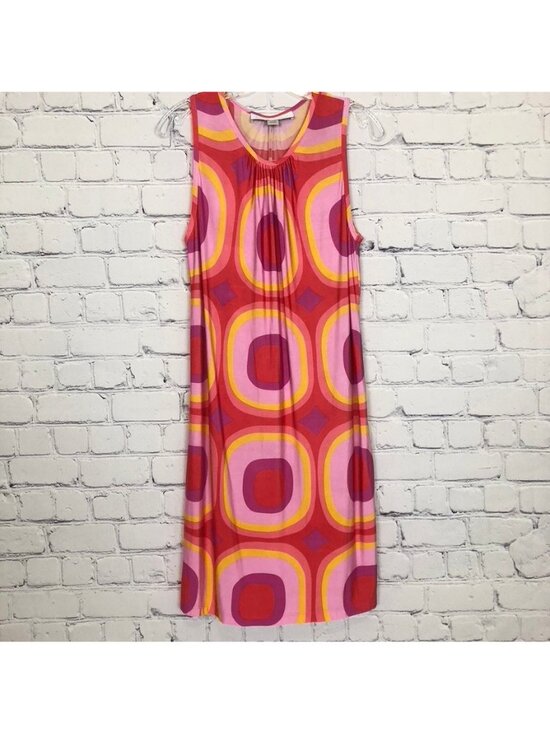 Lesley Evers Dresses & Skirts - Lesley Evers Sleeveless Dress Size S 60's Mod Retro Groovy Colorful